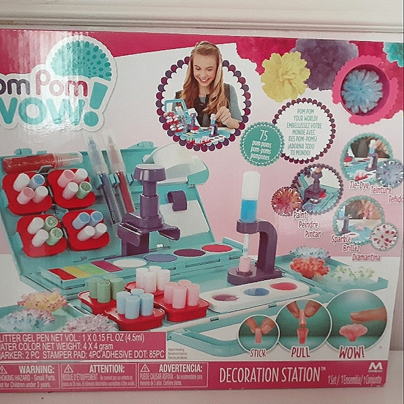 🆕️ Girls Craft Kit (Toy Brand New and sealed) Pom Pom Wow Craft Kit - Picture 2 of 3